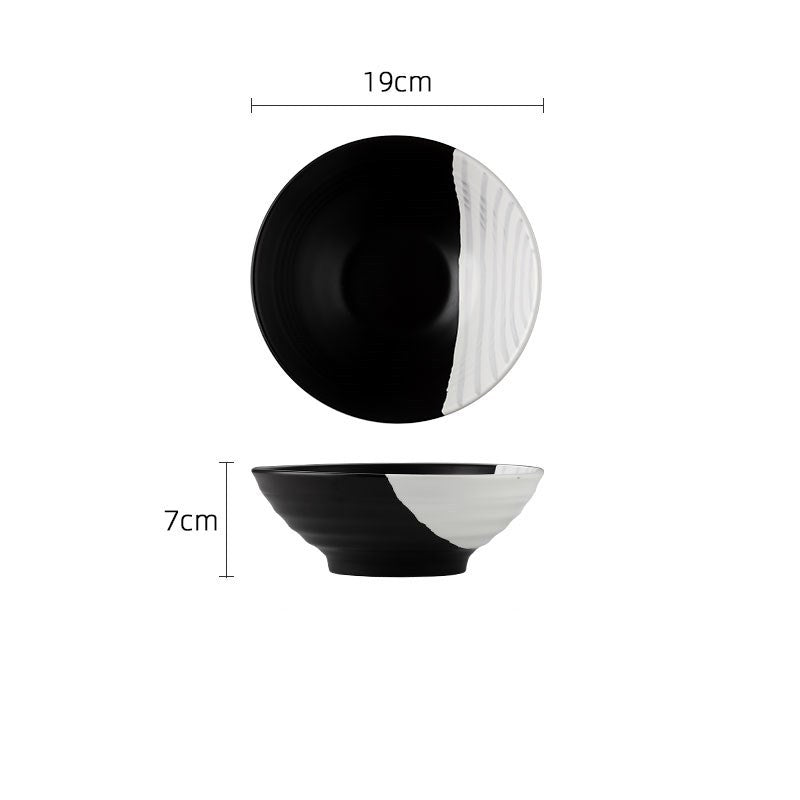 Black And White Ceramic Bowl Set