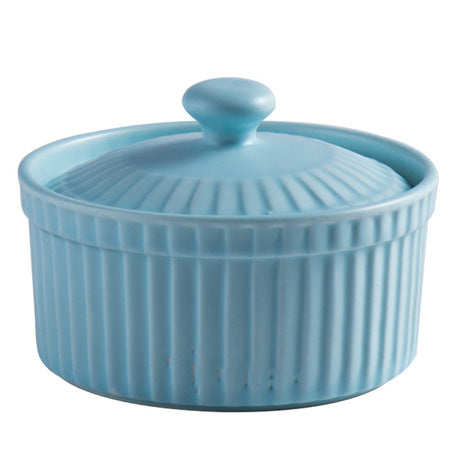 Ceramic Bowl with Lid Bakeware