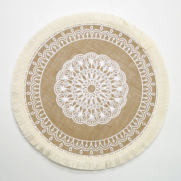 Bohemian Style Fringed Placemat