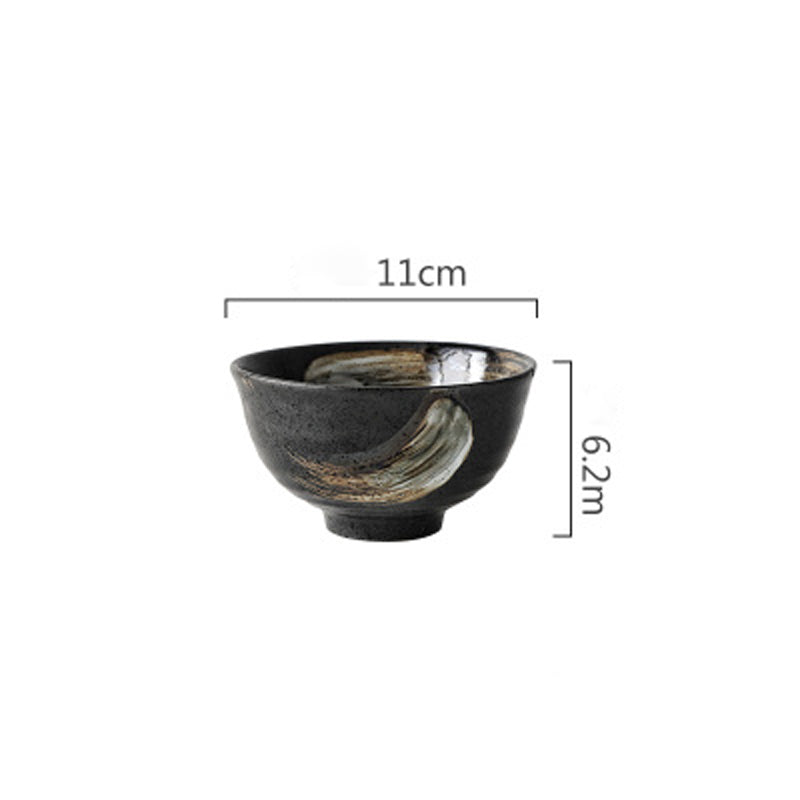 Black Ceramic Tableware Set
