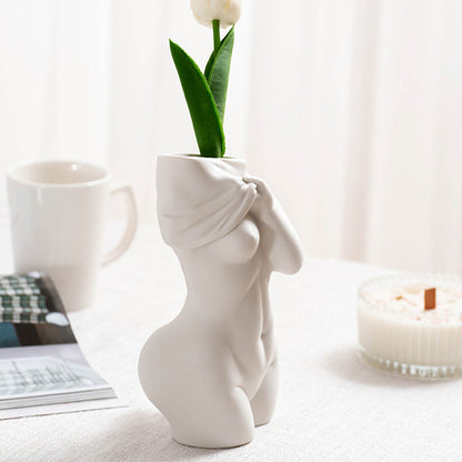 Human Body Ceramic Vase Decor