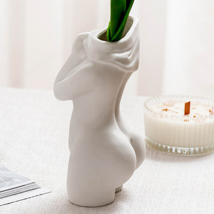 Human Body Ceramic Vase Decor