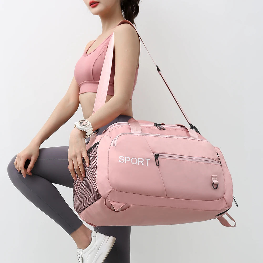 Shoulder Bag and Backpack With Shoe Compartment