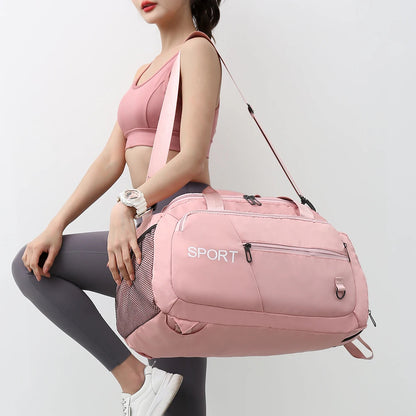 Shoulder Bag and Backpack With Shoe Compartment