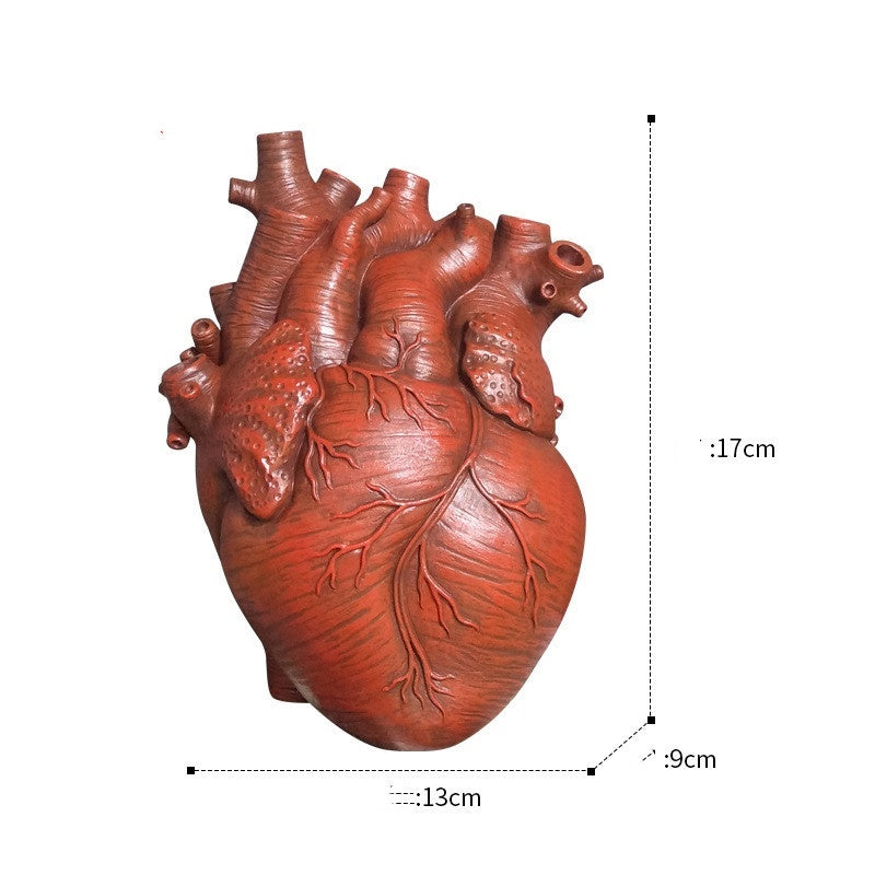 Human Heart Flower Vase