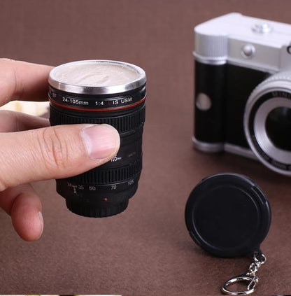 Camera Lens Shot Glass with Lid