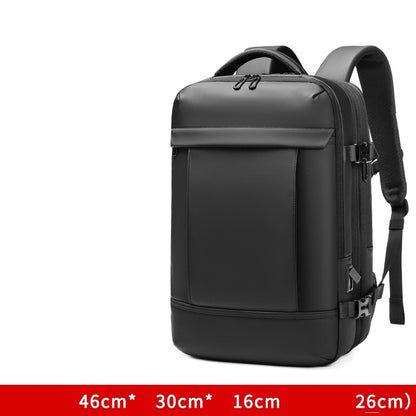 High Tech Black Travel Backpack