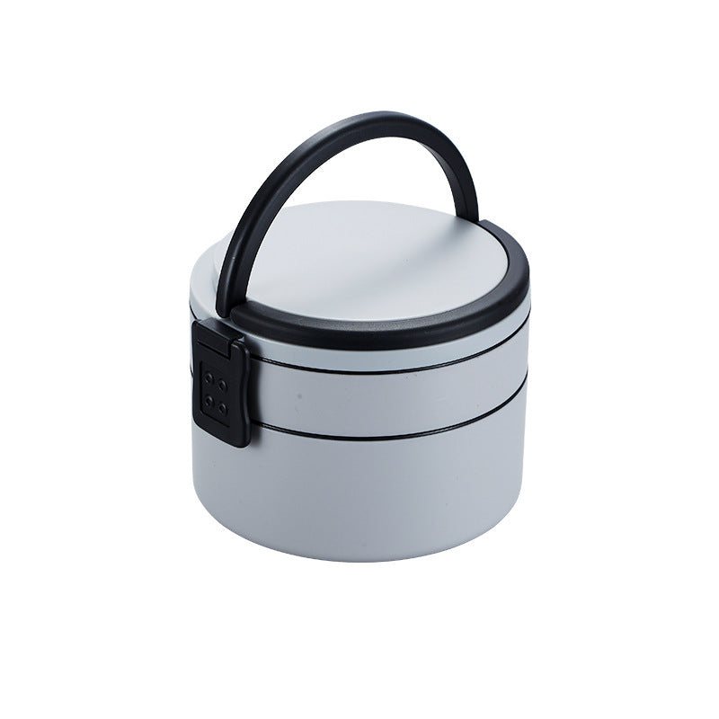 Double-Layered Lunch Box with Cutlery