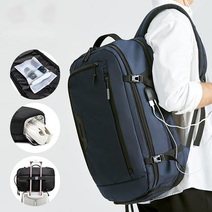 Water-Resistant Travel Backpack with Shoe Compartment