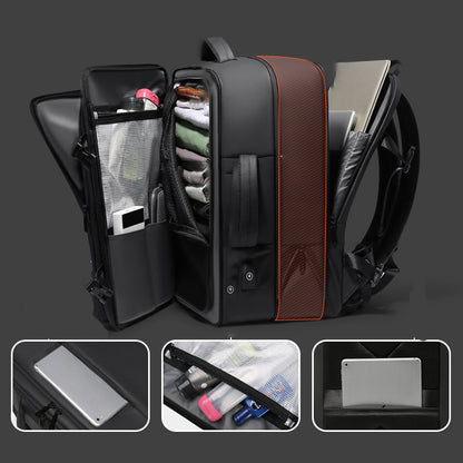 Large Capacity Black Travel Backpack