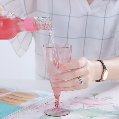 Stacked Portable Plastic Wine Cups