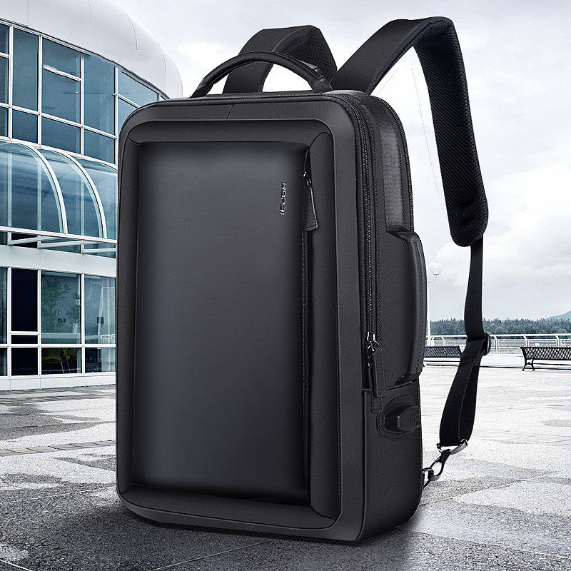 Black Modern Travel Backpack