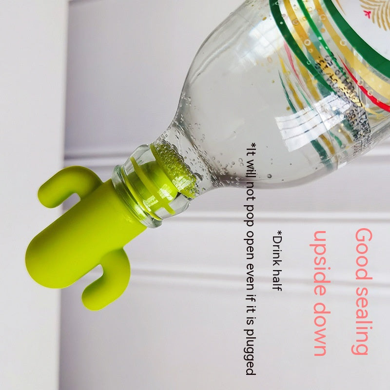 Green Cactus Wine Stopper