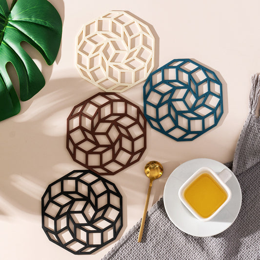 Spiral Silicone Trivet and Table Decor