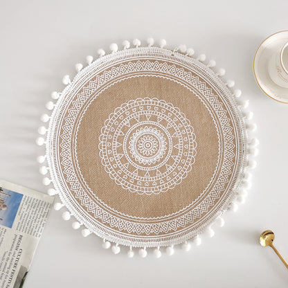 Bohemian Style Fringed Placemat