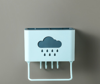 Rain Cloud Wall Utensil Drainer and Rack