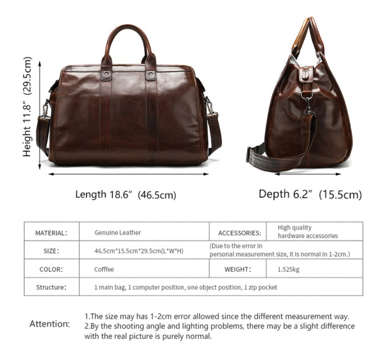 Leather Duffle Bag