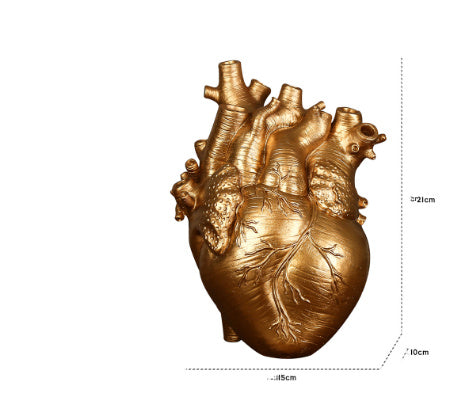 Human Heart Flower Vase