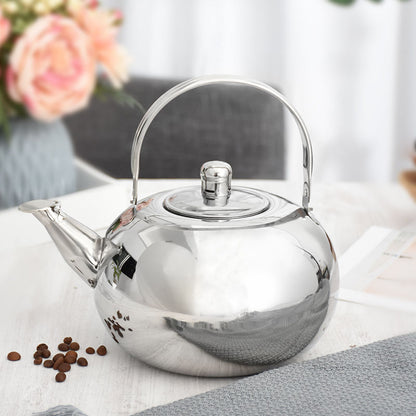 Stainless steel Gold and Silver Teapot with Strainer