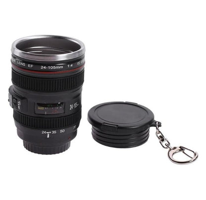 Camera Lens Shot Glass with Lid