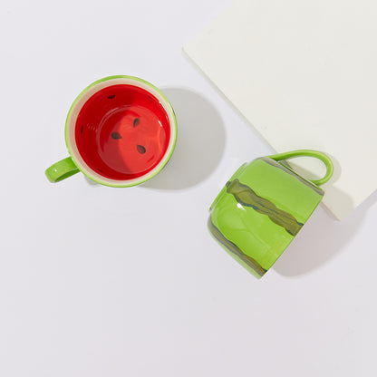 Hand Painted Watermelon Mug