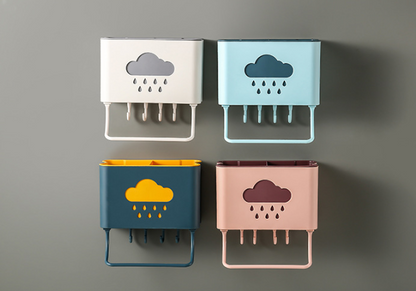 Rain Cloud Wall Utensil Drainer and Rack