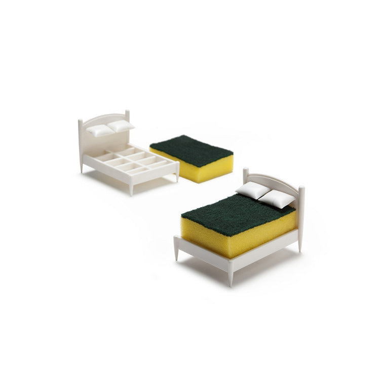 Double Bed Sponge Holder with Drainage