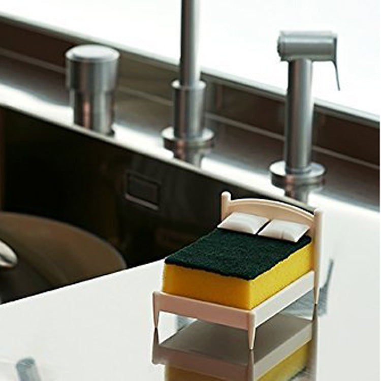 Double Bed Sponge Holder with Drainage