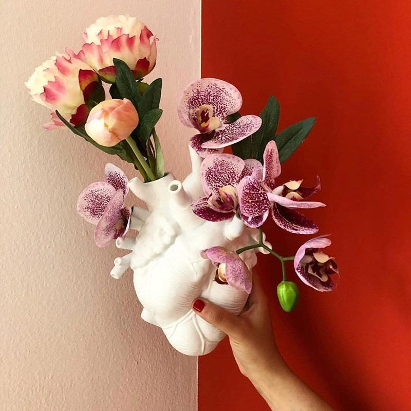 Human Heart Flower Vase