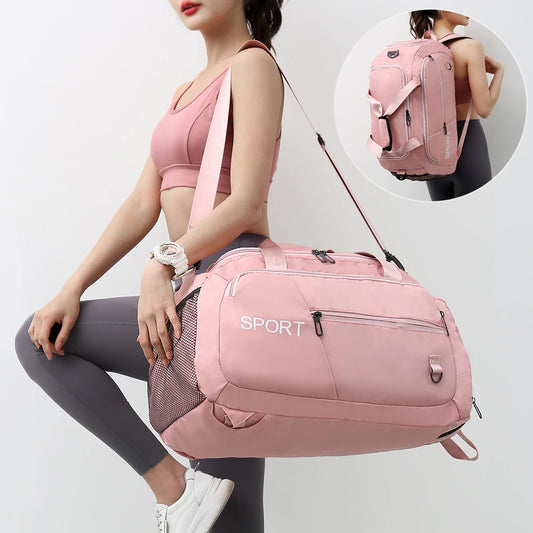 Shoulder Bag and Backpack With Shoe Compartment