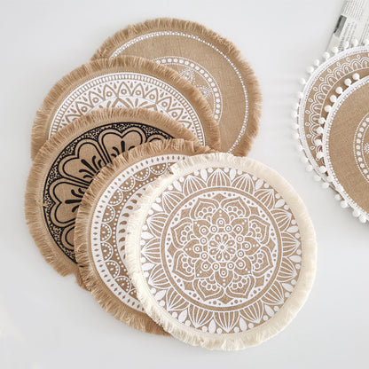 Bohemian Style Fringed Placemat