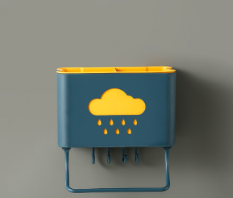 Rain Cloud Wall Utensil Drainer and Rack