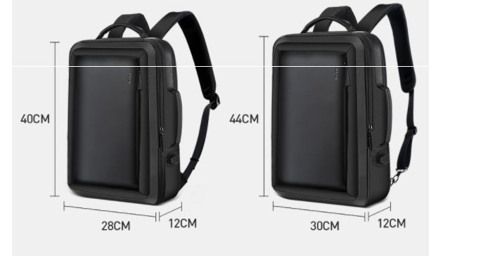 Black Modern Travel Backpack