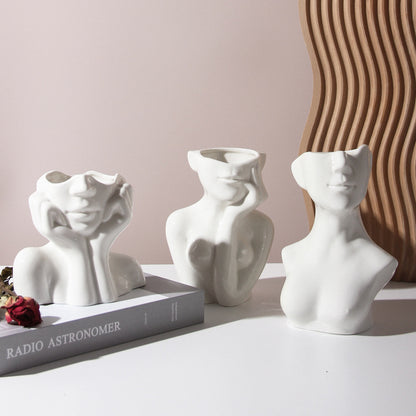 Human Body Ceramic Vases