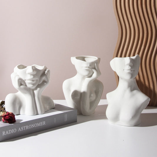 Human Body Ceramic Vases