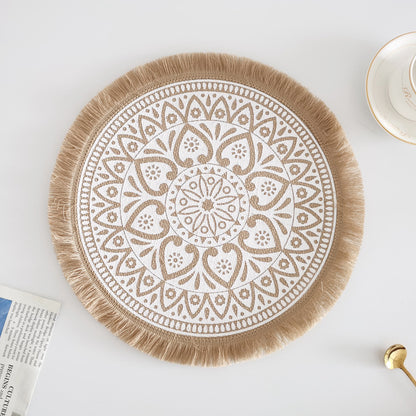 Bohemian Style Fringed Placemat