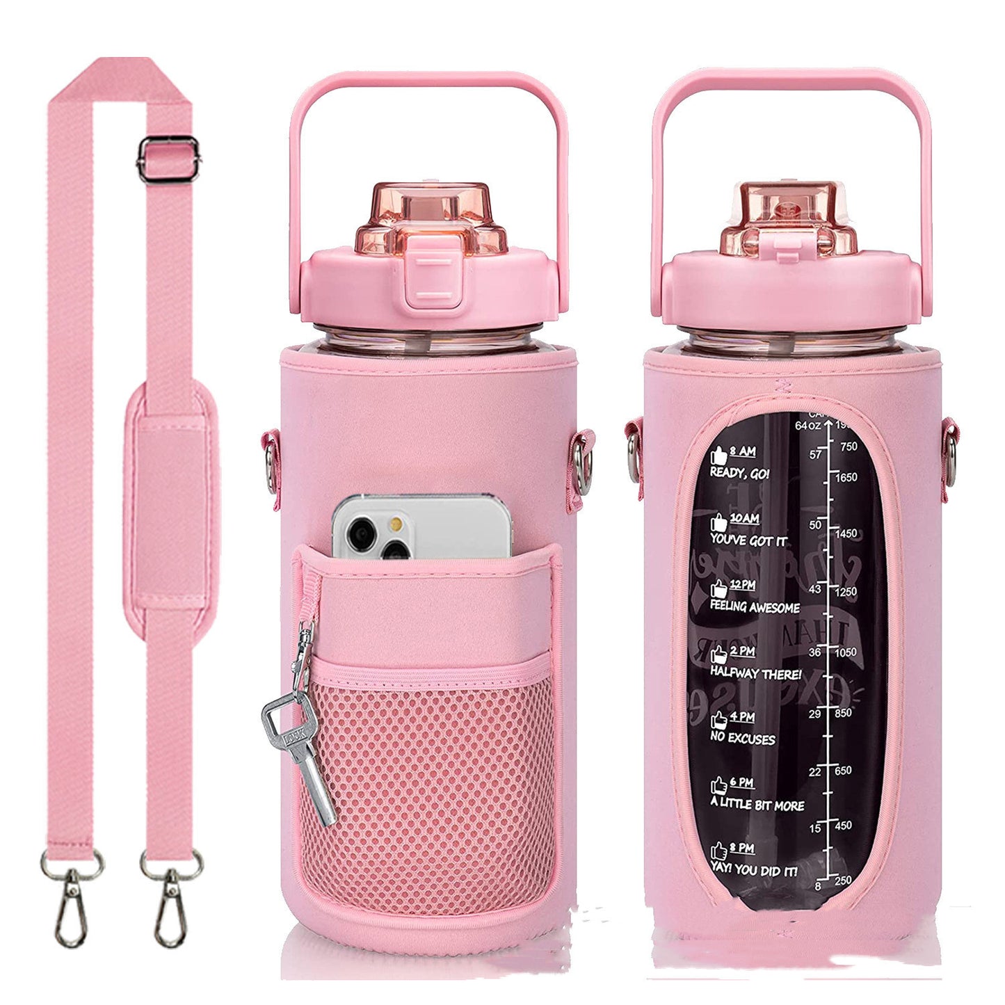 Water Bottle Set with Holder