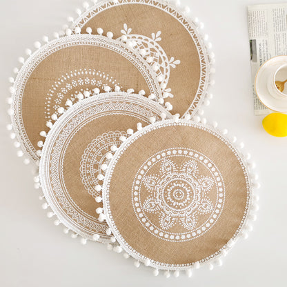 Bohemian Style Fringed Placemat