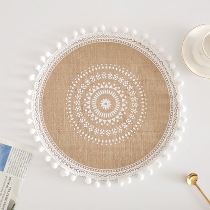 Bohemian Style Fringed Placemat