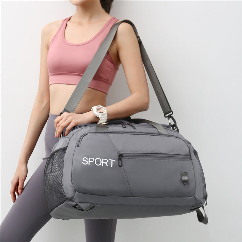 Shoulder Bag and Backpack With Shoe Compartment