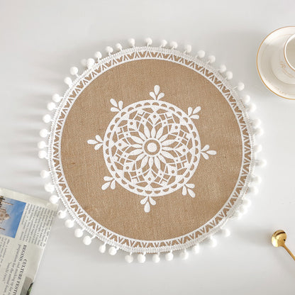 Bohemian Style Fringed Placemat