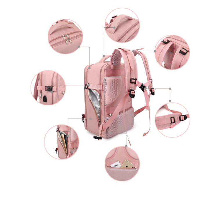 Multi-Functional Backpack with Shoe Compartment