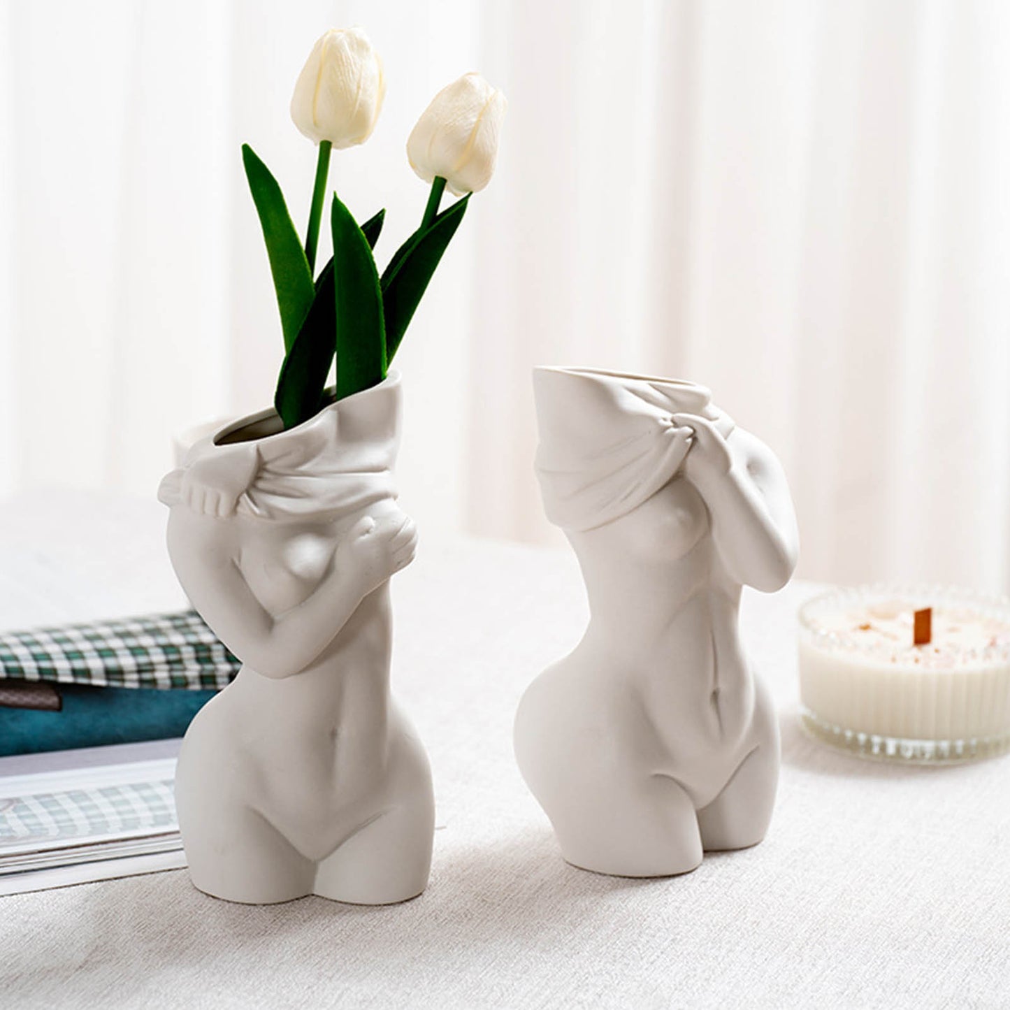 Human Body Ceramic Vase Decor