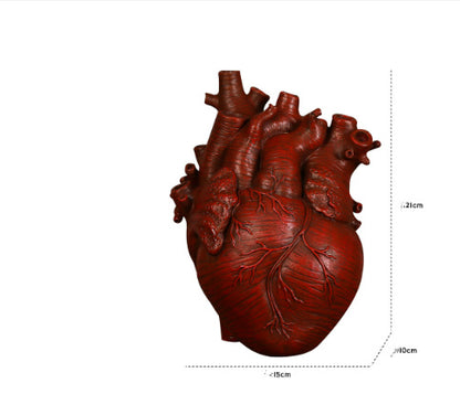 Human Heart Flower Vase