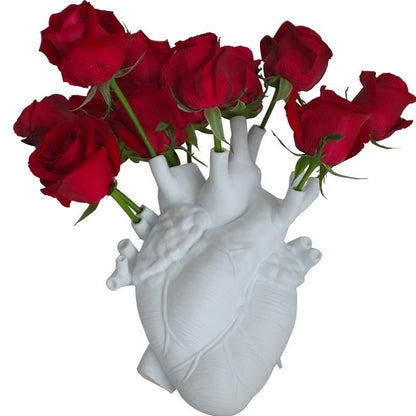 Human Heart Flower Vase