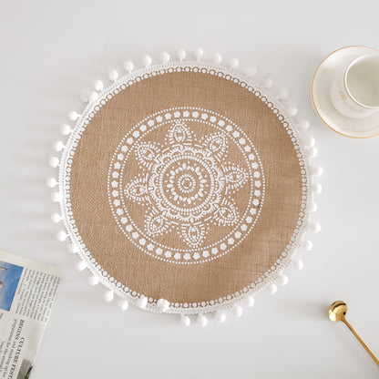 Bohemian Style Fringed Placemat