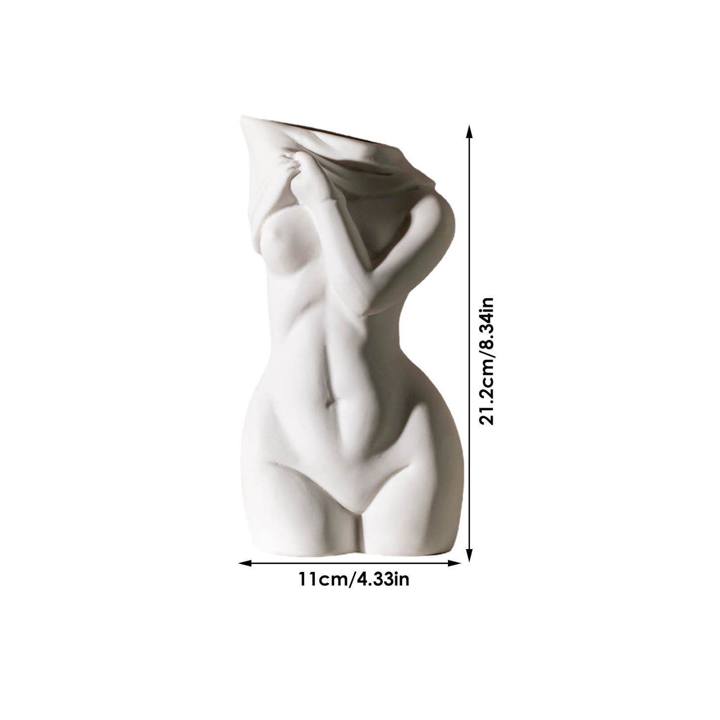 Human Body Ceramic Vase Decor