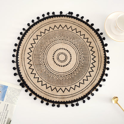 Bohemian Style Fringed Placemat