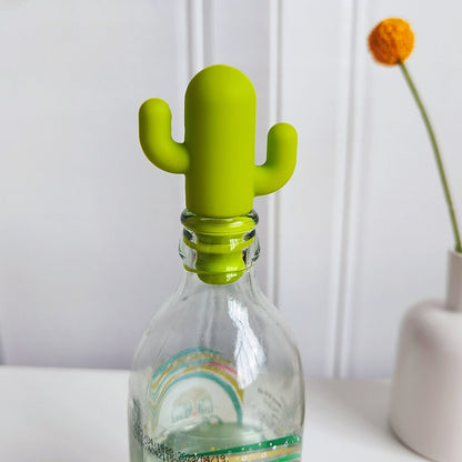 Green Cactus Wine Stopper