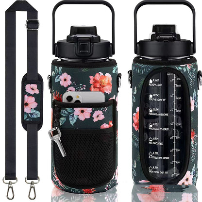 Water Bottle Set with Holder